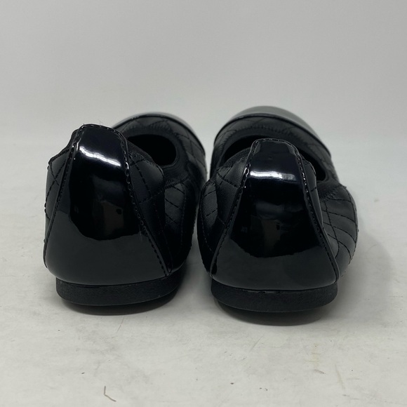 The Childrens Place Girls Black Slip On Ballet Flats Shoes Quilted - Size3 - Picture 5 of 6